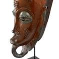thumbnail image 4 of Decmode Small Hand-Carved Baobab Wood Guro Tribe Mask, 4 of 6