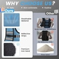 thumbnail image 5 of TB3C 8lb Weighted Vest Woman, Running Vest Adjustable with Reflective Strips, Blue, 5 of 8