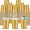 Gold, variant on 120 pcs Gold plastic cups 16 oz Mardi Gras plastic Disposable Cups gold Party Cups for drinking Tastings served Snacks Barbecues Picnics