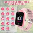 thumbnail image 2 of CJC 4G Kids Smart Watch Phone, Touch Screen Smartwatch with Dual Camera, GPS, WiFi, Video Voice, SOS, Classroom Mode, Digital Wrist Watch Support SIM, Pink, 2 of 7