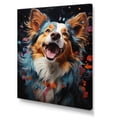thumbnail image 2 of Designart "Prancing Papillon I" Animals Dog Canvas Prints, 2 of 7
