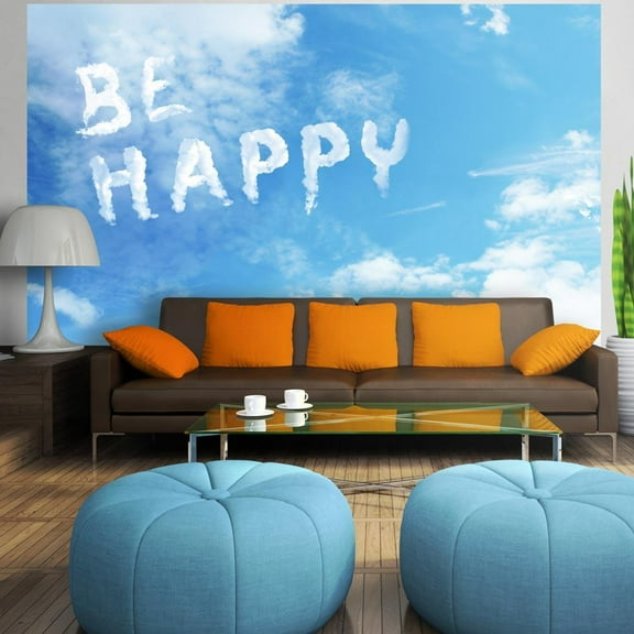 Tiptophomedecor Kids Wallpaper Wall Mural - Be Happy