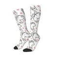 thumbnail image 2 of Balery Alpacas And Hearts Fun Novelty Socks Men'S Women'S Crew Socks Funny Crazy Novelty Socks Quirky And Cool Socks, 2 of 9