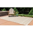 thumbnail image 3 of Rugs.com Jill Zarin Outdoor Collection Rug – 2' 2 x 3' Beige Flatweave Rug Perfect For Entryways, Kitchens, Breakfast Nooks, Accent Pieces, 3 of 9