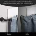 thumbnail image 3 of Eclipse Complete Blackout Room Darkening Adjustable Length Wrap Around Curtain Rod, 86-120 in., 5/8 in., Diameter, Espresso, 3 of 8