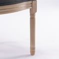 thumbnail image 6 of French Country Dining Chairs Set of 2, Farmhouse Fabric Chairs with Round Back, Beautifully Carved Solid Wood Frame Upholstered Side Chairs for Dining Room Kitchen Restaurant, Grey, 6 of 9
