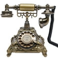 thumbnail image 5 of Fichiouy Vintage Handset Telephone Antique Rotary Dial Phone European Style, 5 of 10