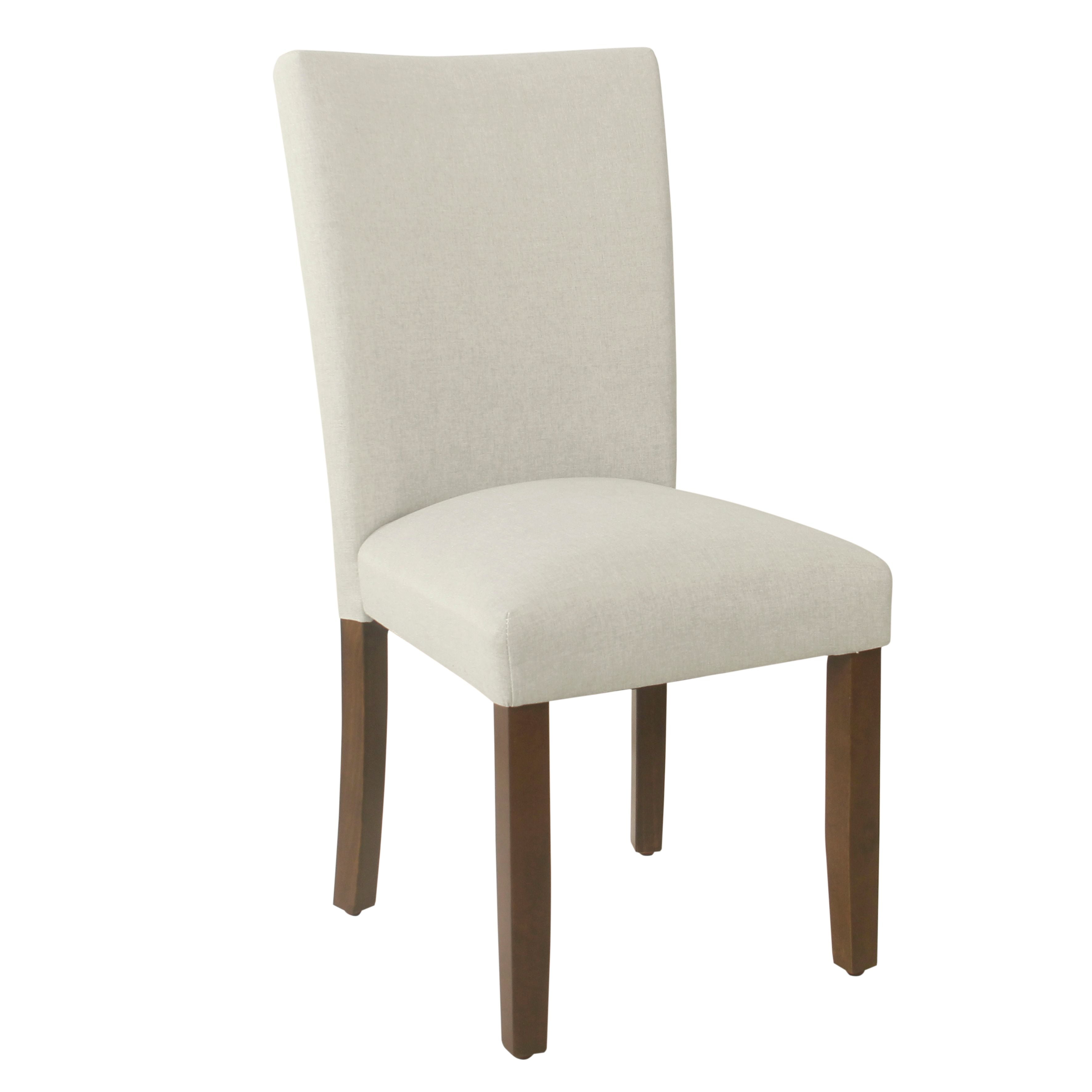 HomePop Classic Parsons Dining Chair - Soft Gray Woven (Set of 2)
