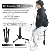 Portable Telescopic Stool - Lightweight Folding Chair for Camping & Fishing - Height Adjustable, Single Leg Tripod Seat - Foldable & Compact Design