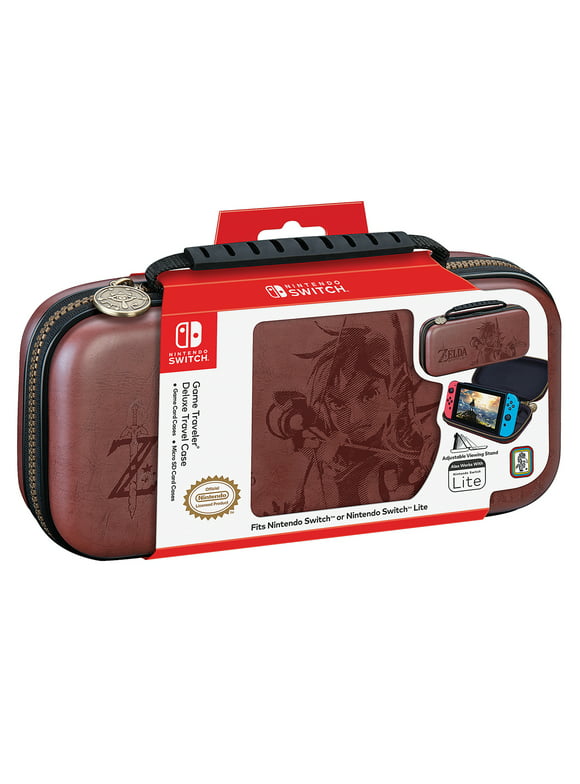 RDS Industries, Zelda Edition, Brown Game Traveler Deluxe Travel Video Game System Carrying Case for Nintendo Switch