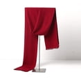 thumbnail image 3 of Bufanda sólida de invierno para hombres con borlas pashmina paquete térmico 9 colores vino comercial suave rojo, 3 of 5