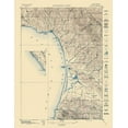 thumbnail image 2 of USGS 26x32 Black Ornate Wood Framed with Double Matting Museum Art Print Titled - Cayucos California Quad - USGS 1897, 2 of 4