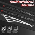 thumbnail image 2 of Palanca de cambio de marchas para motocicleta, ala CNC plateada de 31CM para Harley Trike, modelo Touring Road King Softail 1984-2015 2016 2017 JM, 2 of 5