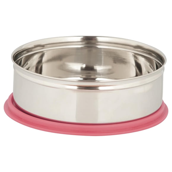 Contenant de Rangement Rond en Acier Inoxydable avec Couvercle Plat - Rose, 1250 ml / Contenant Alimentaire Polyvalent Étanche à l'Air - Sans BPA, Étanche, Va au Lave-Vaisselle, Va au Congélateur