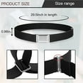 thumbnail image 2 of Wweixi 1 Ensemble Design Simple Ceinture Élastique pour Enfants Garçons Boucle Réglable Ceinture Extensible Réutilisable Lavable Jeans Accessoires Vêtements Vert Clair, 2 of 8