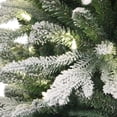thumbnail image 4 of Pre-Lit 2' Potted Flocked Pencil Arctic Fir Artificial Christmas Tree, Green, 4 of 4