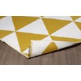 thumbnail image 3 of Erbanica Tapis Réversible en Plastique Ocre Triangle Intérieur Extérieur 4 Pieds x 6 Pieds, 3 of 5
