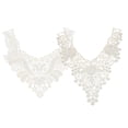 thumbnail image 1 of GUOOL 2 Pieces White Flower Lace Collar Sewing Applique DIY Detachable Necklace, 1 of 9
