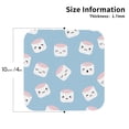 thumbnail image 3 of Disketp Cartoon Sushi Funny Coasters,4 Pcs Leather Coasters With Holder, Perfect Housewarming Hostess Gifts,Protect Furniture From Water Marks Scratch, 3 of 9