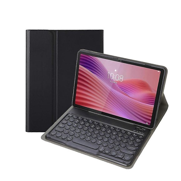 For Yam29 Ultrathin Detachable Round Keycap Bluetooth Keyboard Leather Tablet Case For Lenovo Tab 10