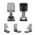 thumbnail image 6 of ifundom Black ABS Adjustable Phone Holder Stand for Desk - Hands-Free Viewing, Video Calls, Movie Watching, 1 Set, 6 of 6