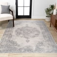 thumbnail image 5 of JONATHAN Y MDP403C-8 Rosalia Cottage Medallion Gray/Ivory 8 ft. x 10 ft. Area Rug, 5 of 12