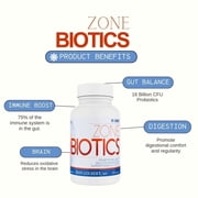 Dr. Colbert, MD Zone Biotics Probiotic | by Divine Health | Plantarum N13, Bacillus Subtilis, Bifidobacterium Lactis & Prebiotics FOS/GOS | 16 Billion CFU | 60 Capsules
