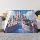 thumbnail image 1 of Balery Majestic Fantasy Castle Manta de Franela con Dibujo, Lujo Ultra Suave y Cálido, Antipelusa y Resistente a las Arrugas para Cama, Sofá, Camping -40"x30", 1 of 6