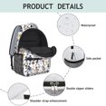 thumbnail image 4 of Baseballs and Trophies White Pattern Backpack for School, Cute School Bag with Adjustable Shoulder Straps and Padded Back, 15.3"x11"x6.7", 4 of 5