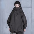thumbnail image 2 of -Sudadera con capucha estilo Harajuku para mujer, ropa de calle coreana, estilo gótico, Cyberpunk, de gran tamaño, para parejas, 2 of 5