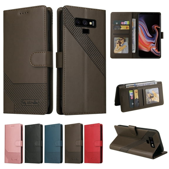 Samsung Galaxy Note 10 Plus Wallet Case, Dteck Premium Shockproof PU Leather Stand Flip Cover Case Durable Credit Slots Retro Card Holder Folio Cover For Samsung Galaxy Note 10 Plus,Brown