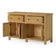 thumbnail image 3 of Maven Lane Felix Rustic Wooden Sideboard in Weathered Natural Finish, 3 of 7