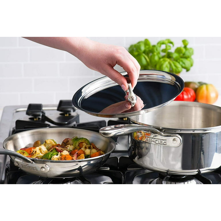 Tri-ply Steel Pots and Pans, Stainless Steel D3® Set