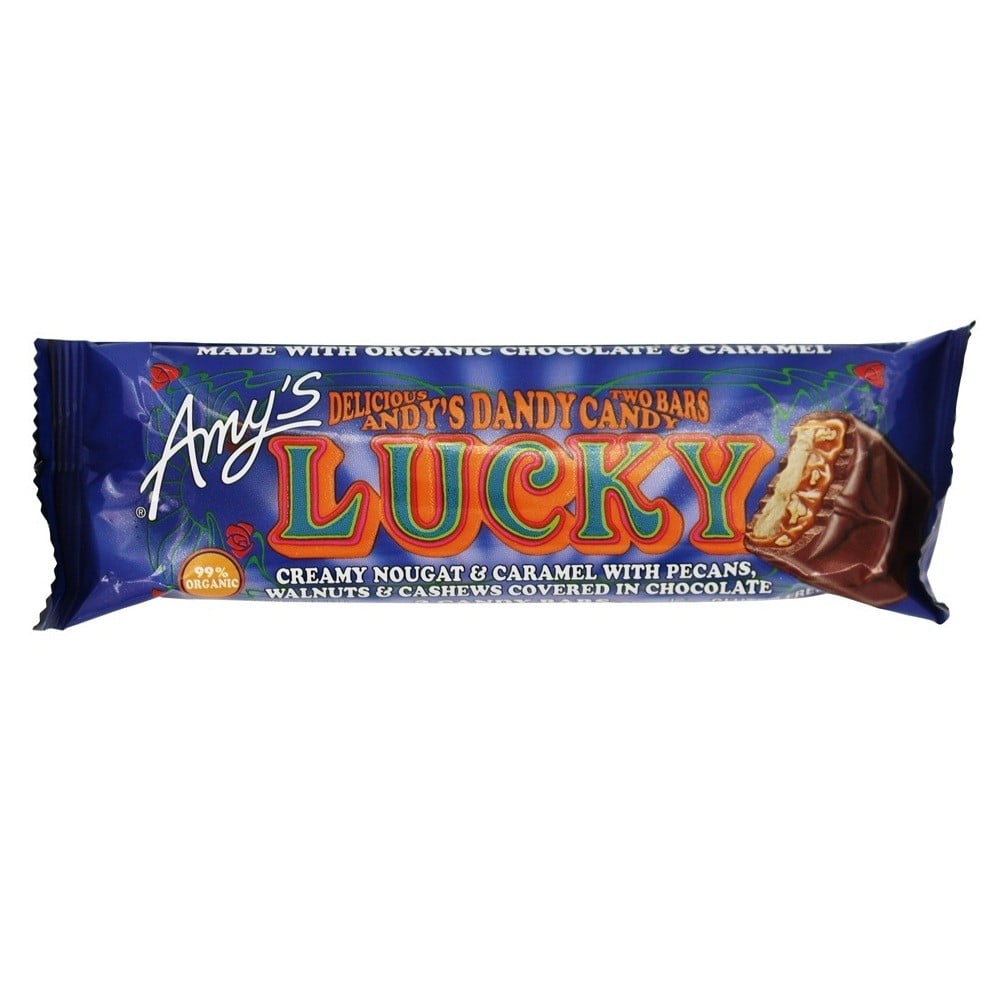 Amy's Organic Andy's Dandy Candy Bar, "Lucky", Creamy Nougat & Caramel