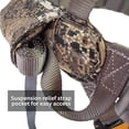 thumbnail image 3 of Muddy Ambush Safety Harness with Padded Waist Strap (Optifade Elevated II Camouflage) Bundle with Safety Harness Lineman's Rope (Black and Orange), and Tree Strap with Nylon Webbing (Black) (3 Items), 3 of 6