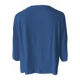 thumbnail image 6 of Wang6 Women Cropped Loose Fit T Shirts Summer Womens Short Sleeve Tops Ladies Causal Solid Going out Tees Shirt 0624liBU2 XL, 6 of 6