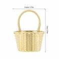 thumbnail image 2 of RENACLIPY 12Pcs Decorative Small Basket in Plated Gold for Wedding Treats and Party Favor Storage, 2 of 6