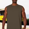 thumbnail image 2 of Men’s Sleeveless Washed Tank Top Summer Streetwear Cotton Casual Muscle Tee, 2 of 8