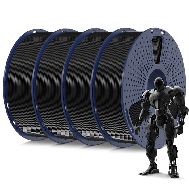 Filamento para impresora 3D SUNLU PLA de 1,75 mm ± 0,02 mm, 4 kg, paquete de 4