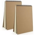thumbnail image 1 of Cuaderno de dibujo A4, 2 cuadernos de dibujo encuadernados en espiral con tapa dura, material de dibujo, papel con páginas en blanco, adecuado para arte, acuarela, lápiz, 160 g/m², 60 páginas Sincero Electrónica, 1 of 5