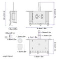 thumbnail image 4 of Transemion Pickup Switch Contrôleur de Niveau de Taille Compacte Mis à Niveau Raccords Remplacé Partie Professionnelle Engrenage Musical Guitare Fournitures Or GN203, 4 of 6