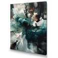 thumbnail image 2 of Designart "Green White Marbled Artistry II" Modern Geometric Wall Art Print, 2 of 5