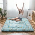 thumbnail image 6 of Rustic Floral Korean Floor Mattress Japanese Futon Mattress, Memory Foam Roll Up Camping Mattress King Size, 6 of 8