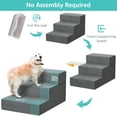 thumbnail image 5 of Large Dog Stairs for High Beds - Extra Wide Pet Steps for Large Dogs to Get on Tall Bed 3 Deep Step Cat Ramp for Couch, 5 of 8