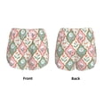 thumbnail image 3 of Lsque flowers and white geese Printed Women's Running Shorts with Liner Pockets,Elastic Quick Dry Workout Athletic Gym Yoga Shorts,Womens High Waist Shorts-XX-Large, 3 of 7