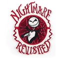 thumbnail image 1 of Jack Skellington Nightmare Revisited Embroidered 4.5" Tall Iron on Patch, 1 of 3