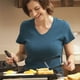 thumbnail image 5 of Sartén de acero inoxidable antiadherente con forma de anillo | Mango plegable resistente al calor | Herramienta para hornear pasteles de carne y huevos | Sándwichera para desayuno | Incluye un, 5 of 7