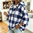 thumbnail image 6 of FchengtaiS Womens Sherpa Fleece Oversized Hoodies Fuzzy V Neck Sweatshirts Comfy Fluffy Warm Pullover Top, 6 of 7