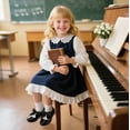 thumbnail image 3 of Meckior Toddler Dress Girls Shoes Mary Jane Bowknot Soft Sole Princess Shoes for Little Kids, 3 of 9