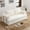Beige, variant on Convertible Sofa Bed, Folding Floor Couch Corduroy Fold Out Bed with Pillows, Sleeper Futon for Living Room Bedroom Apartment, Pink